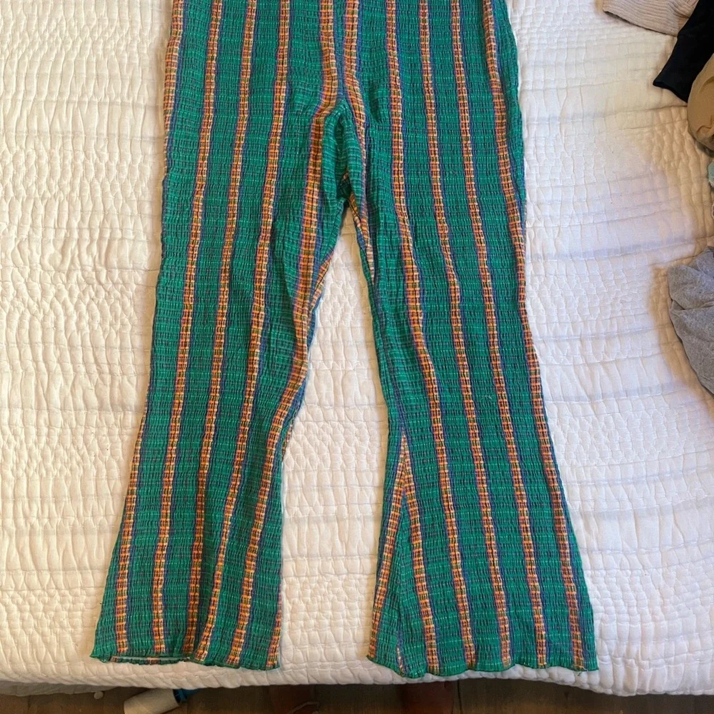 Free People Multicolor Striped Flare Pants - Picture 5 of 9